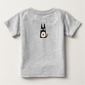 Cat + spider + Halloween, Personalized Baby T-shirt (Rückseite)