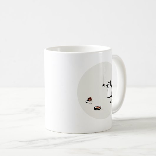 Cat & Spider Tasse (VorderseiteRechts)