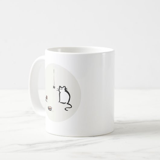 Cat & Spider Tasse (Vorderseite Links)