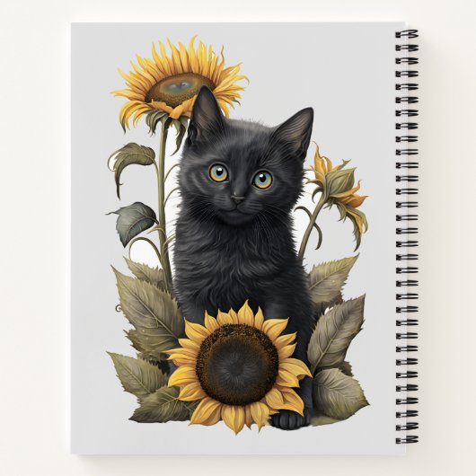 Cat Spiral Notebook Notizblock (Rückseite)