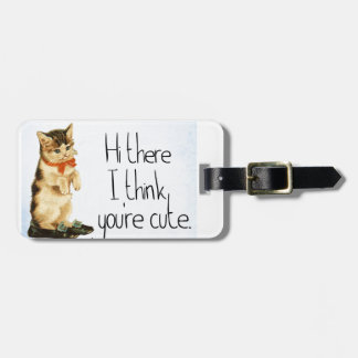 Cat Sprichwort Gepäckanhänger