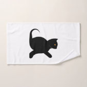 Cat Sprichwort Hello Badhandtuch Set (Handtuch)