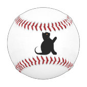 Cat Sprichwort Hello Baseball (Vorderseite)