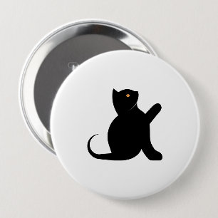 Cat Sprichwort Hello Button