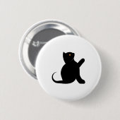 Cat Sprichwort Hello Button (Vorne & Hinten)