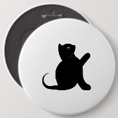 Cat Sprichwort Hello Button (Vorne & Hinten)