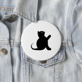 Cat Sprichwort Hello Button (Beispiel)