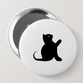 Cat Sprichwort Hello Button (Vorne & Hinten)