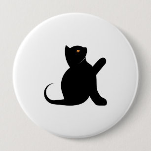 Cat Sprichwort Hello Button