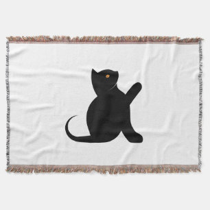 Cat Sprichwort Hello Decke