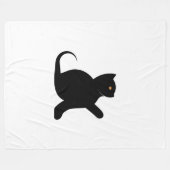Cat Sprichwort Hello Fleecedecke (Vorderseite (Horizontal))