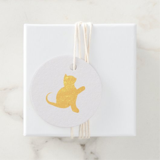 Cat Sprichwort Hello Geschenkanhänger (Mit Box)