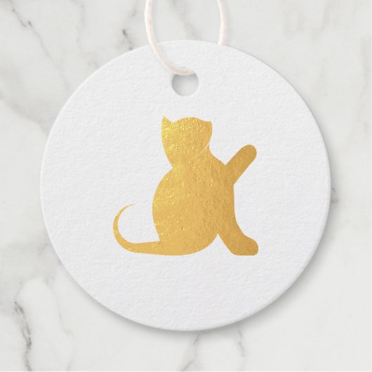 Cat Sprichwort Hello Geschenkanhänger (Vorderseite)