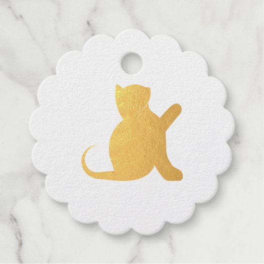 Cat Sprichwort Hello Geschenkanhänger (Vorderseite)