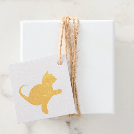 Cat Sprichwort Hello Geschenkanhänger (Mit Box)