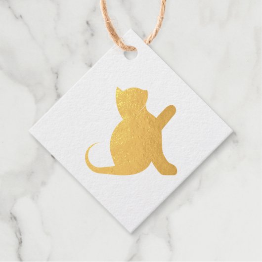 Cat Sprichwort Hello Geschenkanhänger (Vorderseite)