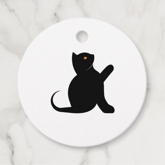 Cat Sprichwort Hello Geschenkanhänger (Vorderseite)