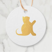 Cat Sprichwort Hello Geschenkanhänger (Vorderseite)