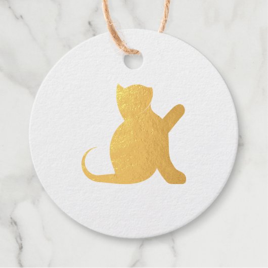 Cat Sprichwort Hello Geschenkanhänger (Vorderseite)