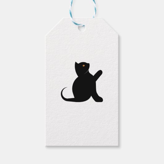 Cat Sprichwort Hello Geschenkanhänger (Vorderseite)