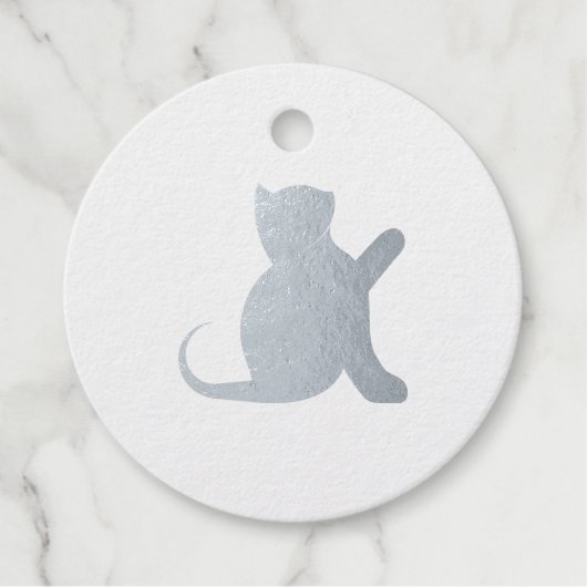 Cat Sprichwort Hello Geschenkanhänger (Vorderseite)