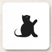 Cat Sprichwort Hello Getränkeuntersetzer (Vorderseite)