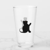 Cat Sprichwort Hello Glas (Rückseite)