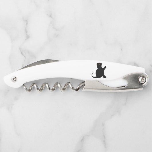 Cat Sprichwort Hello Kellnermesser (Rückseite)