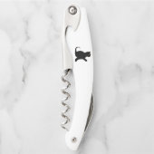 Cat Sprichwort Hello Kellnermesser (Vorderseite)