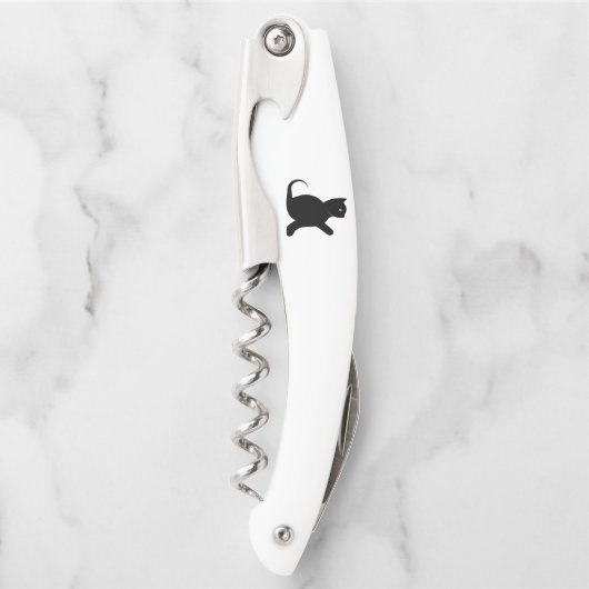 Cat Sprichwort Hello Kellnermesser (Vorderseite)