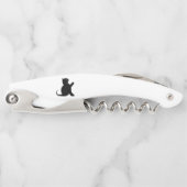 Cat Sprichwort Hello Kellnermesser (Vorderseite)