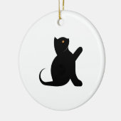Cat Sprichwort Hello Keramik Ornament (Links)