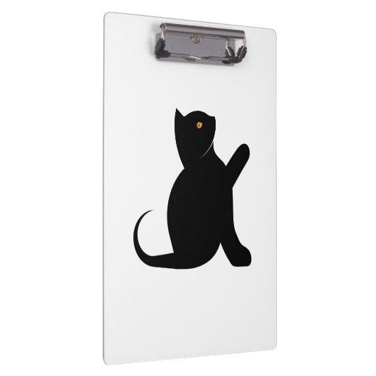 Cat Sprichwort Hello Klemmbrett (Rechts)