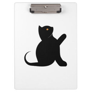 Cat Sprichwort Hello Klemmbrett