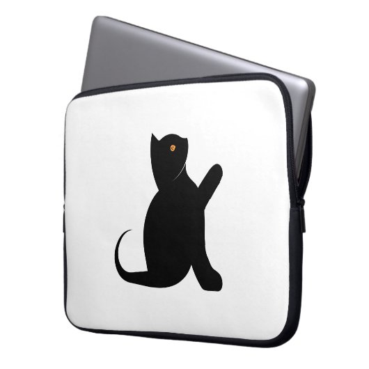 Cat Sprichwort Hello Laptopschutzhülle (Vorderseite Links)