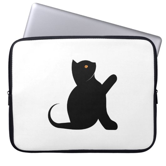 Cat Sprichwort Hello Laptopschutzhülle (Vorderseite)