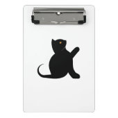 Cat Sprichwort Hello Mini Klemmbrett (Vorderseite)