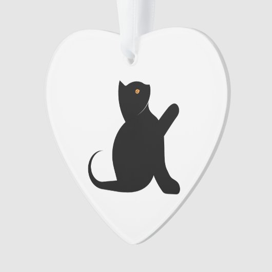 Cat Sprichwort Hello Ornament (Vorderseite)