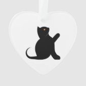 Cat Sprichwort Hello Ornament (Rückseite)