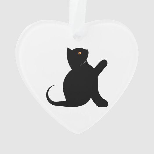 Cat Sprichwort Hello Ornament (Rückseite)