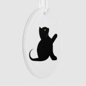 Cat Sprichwort Hello Ornament (Vorderseite)