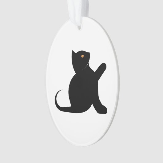 Cat Sprichwort Hello Ornament (Vorderseite)