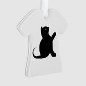 Cat Sprichwort Hello Ornament (Vorderseite)