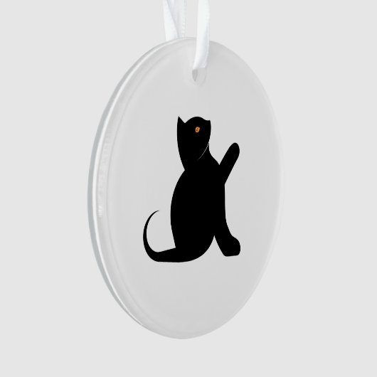 Cat Sprichwort Hello Ornament (Vorderseite)