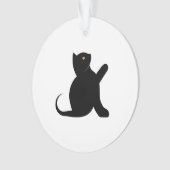 Cat Sprichwort Hello Ornament (Vorderseite)
