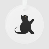 Cat Sprichwort Hello Ornament (Vorderseite)
