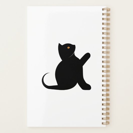 Cat Sprichwort Hello Planer (Rückseite)