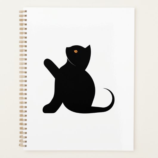 Cat Sprichwort Hello Planer (Vorderseite)