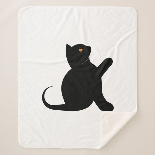 Cat Sprichwort Hello Sherpadecke (Vorderseite)