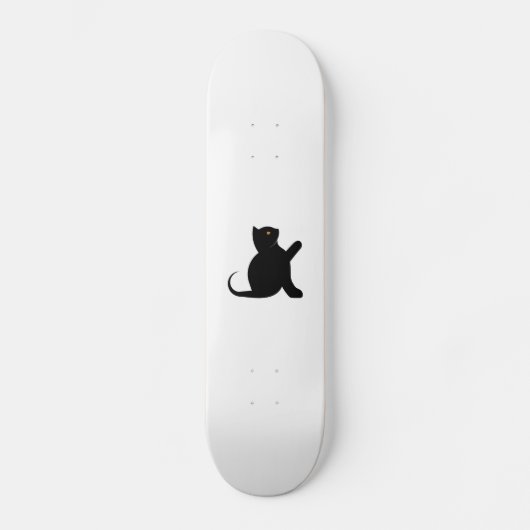 Cat Sprichwort Hello Skateboard (Vorderseite)